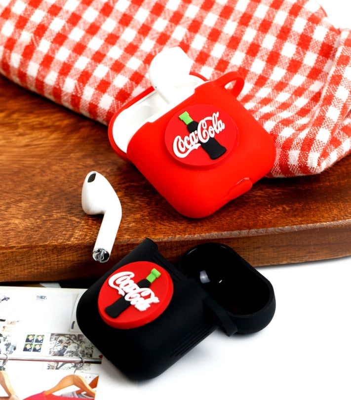 Drink Soda AirPods Case Coca Cola Red Apple Bluetooth Earphone Case