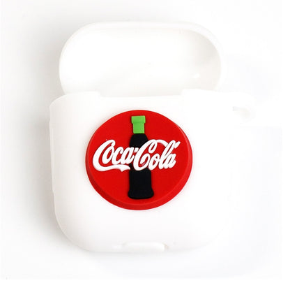 Drink Soda AirPods Case Coca Cola White Apple Bluetooth Earphone Case