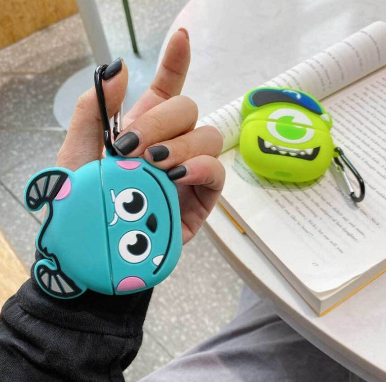 Monsters Inc Sullivan AirPods Protective Cover Case For Apple Silicone