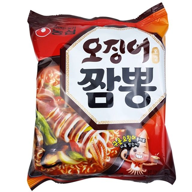 NONGSIM Ojingo Squid Jjamppong 124g Kfoods Ramen Spicy Noodles