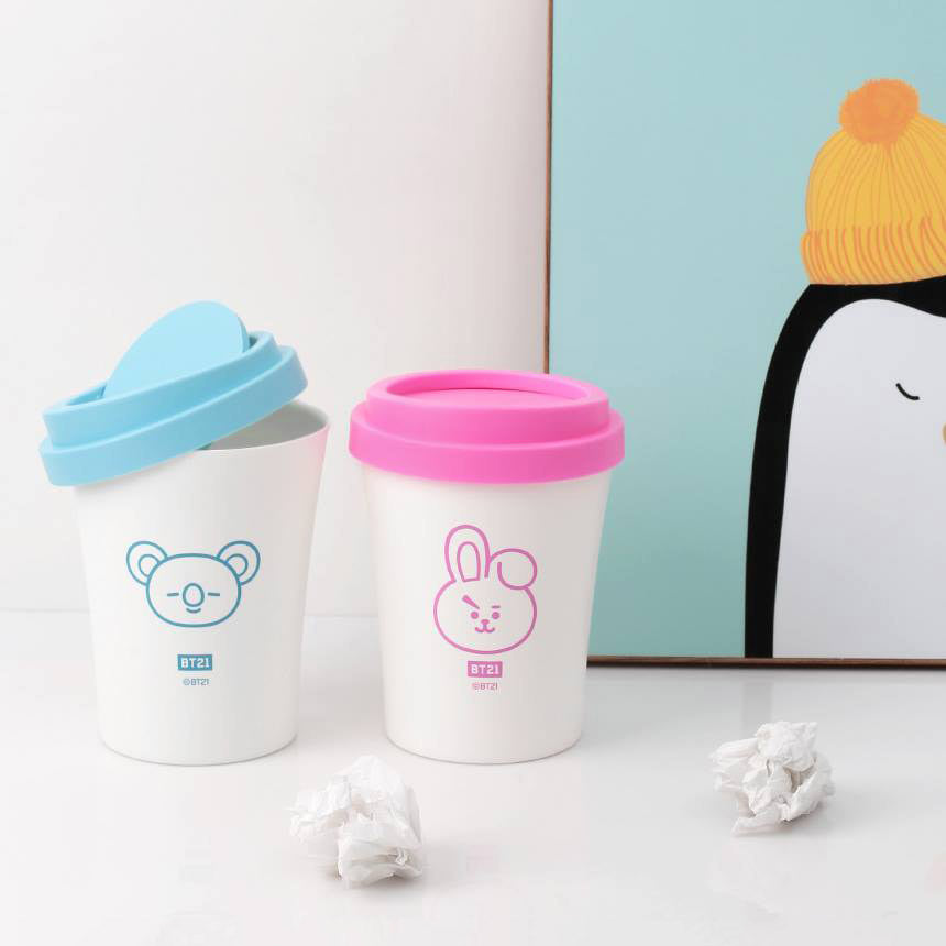 BT21 Swing Mini Bins Waste basket Trash can Home Kpop Accessories