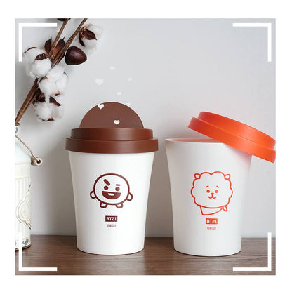 BT21 Swing Mini Bins Waste basket Trash can Home Kpop Accessories