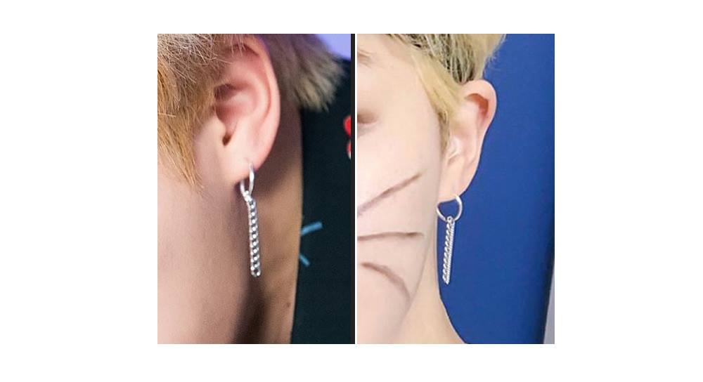 BTS Earring Piercing Fashion Accessory Kpop Style Bangtan Boys Silver