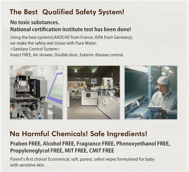 Korea Best Wet Wipes 70 Sheets Baby Thick Wet tissue High quality