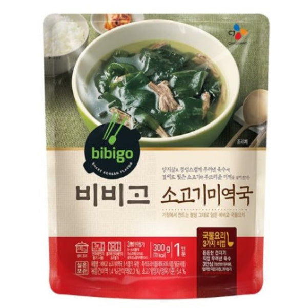 BIBIGO Seaweed Soup With Beef 300g 5Packs Korean Foods Miyeok-Guk Rice