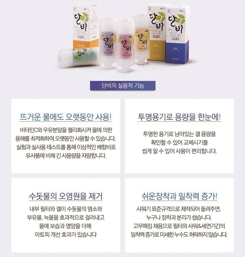 Vitamin Shower Head Filter Rose Scent Bathroom Wash Rust Purifier