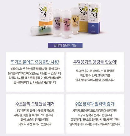 Vitamin Shower Head Filter Rose Scent Bathroom Wash Rust Purifier