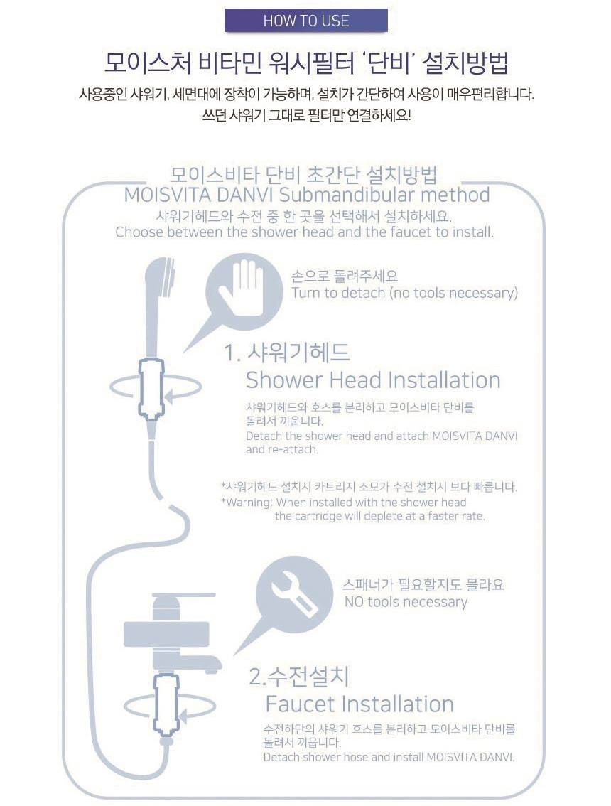 Vitamin Shower Head Filter Rose Scent Bathroom Wash Rust Purifier