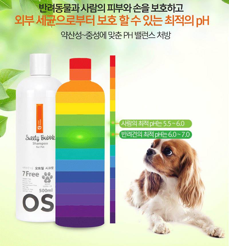 Pets Dogs Cats Bash Bubble Shampoo Oatmeal Secret 500ml Pet supplies