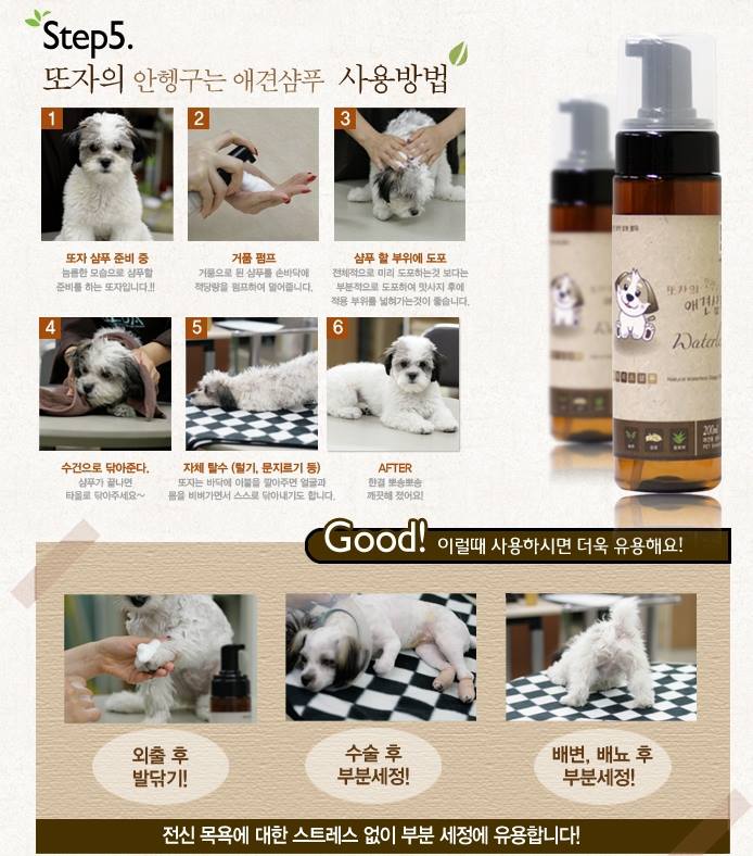 Not insing Pets Shampoo 200ml Dogs Cats Puppy Pet supplies Beauty