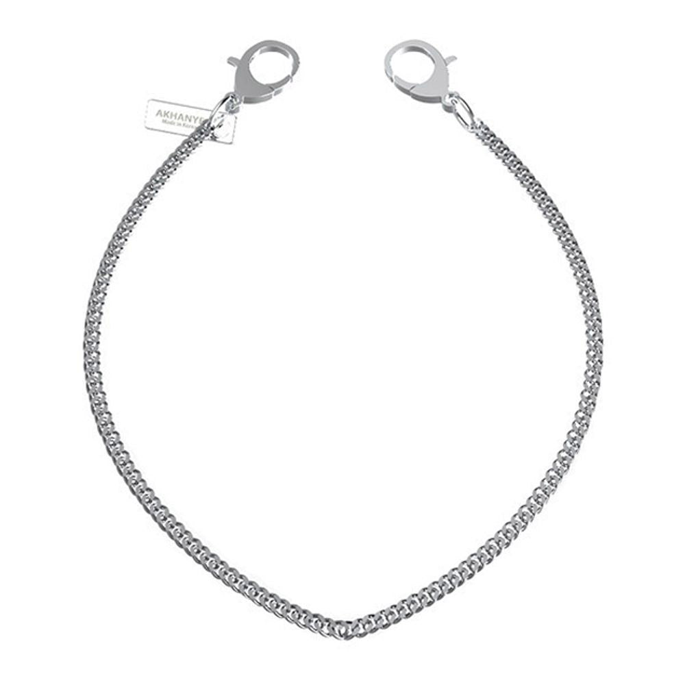 Silver 925 Face Masks Necklace Chain Jewelry Unisex Accessories