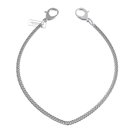 Silver 925 Face Masks Necklace Chain Jewelry Unisex Accessories