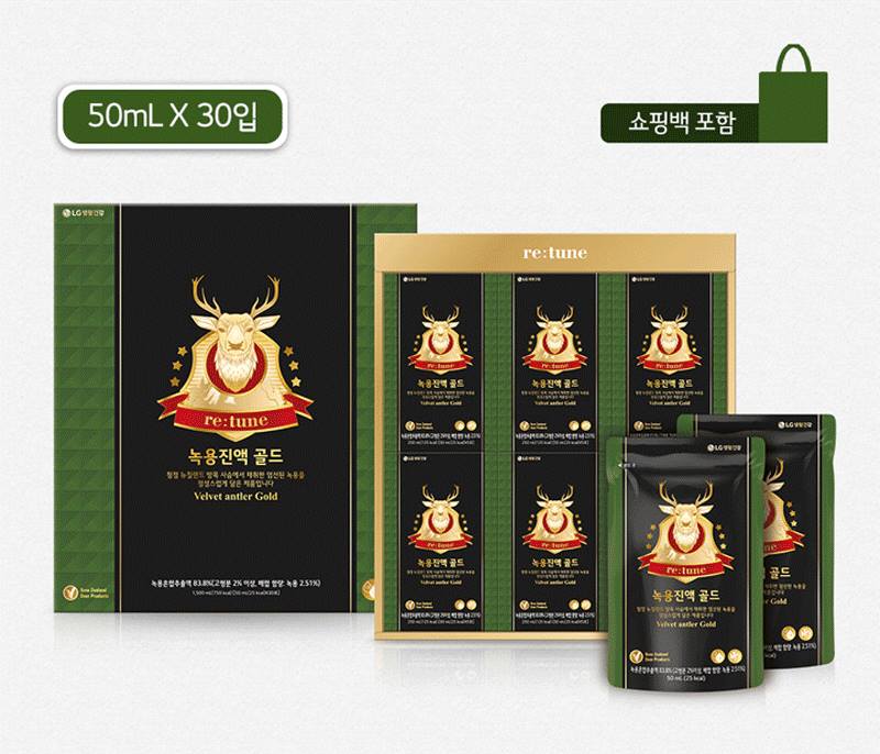 LG Household & Health Care Velvet antler Gold 50ml x 30pcs