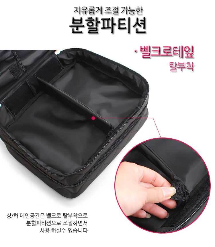 High Capacity Luxury Makeup Pouch Nail Beuaty Womens Travel Cosmetics