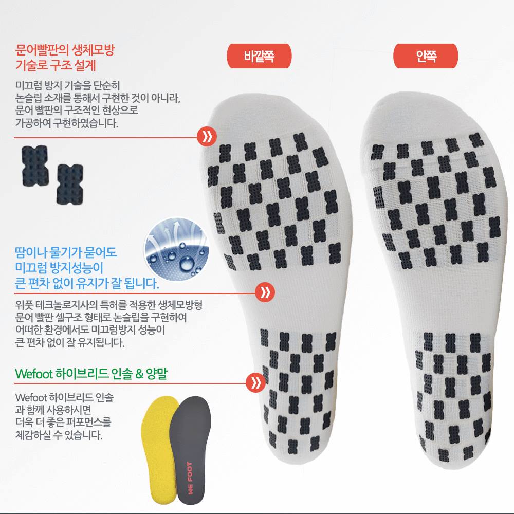 Wefoot Nonslip Mid Black Functional Socks Korea Edition Sports Foots