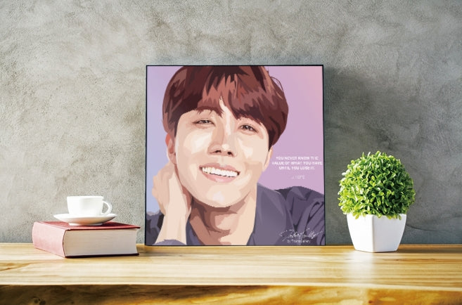BTS Kpop Bangtan Boys JHOPE Wall Picture Home Printing Frames 50cm