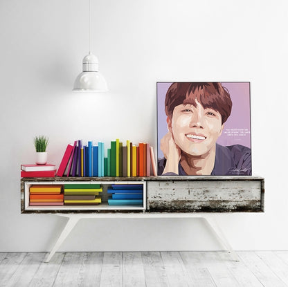 BTS Kpop Bangtan Boys JHOPE Wall Picture Home Printing Frames 50cm