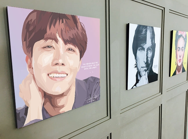 BTS Kpop Bangtan Boys JHOPE Wall Picture Home Printing Frames 25cm