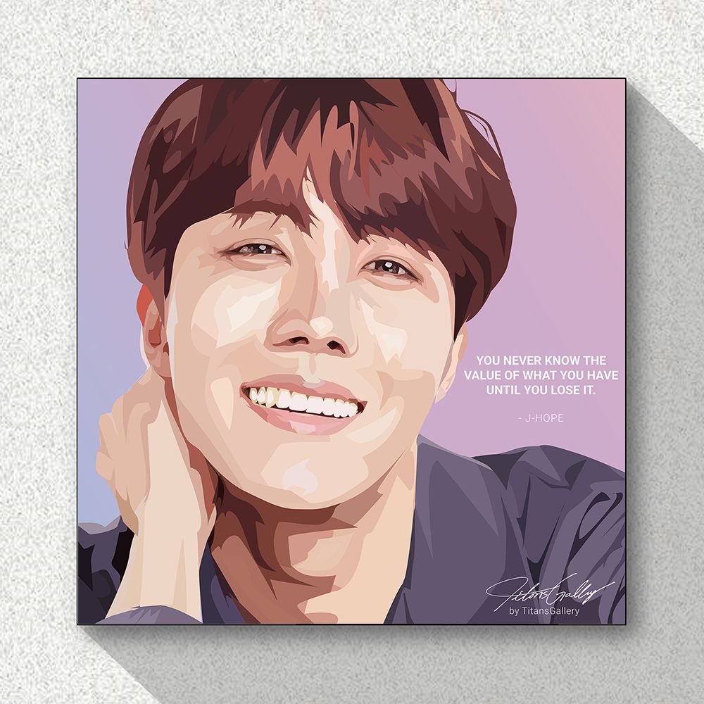 BTS Kpop Bangtan Boys JHOPE Wall Picture Home Printing Frames 50cm