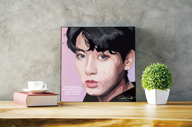BTS Kpop Bangtan Boys Jungkook Wall Picture Home Printing Frames 25cm
