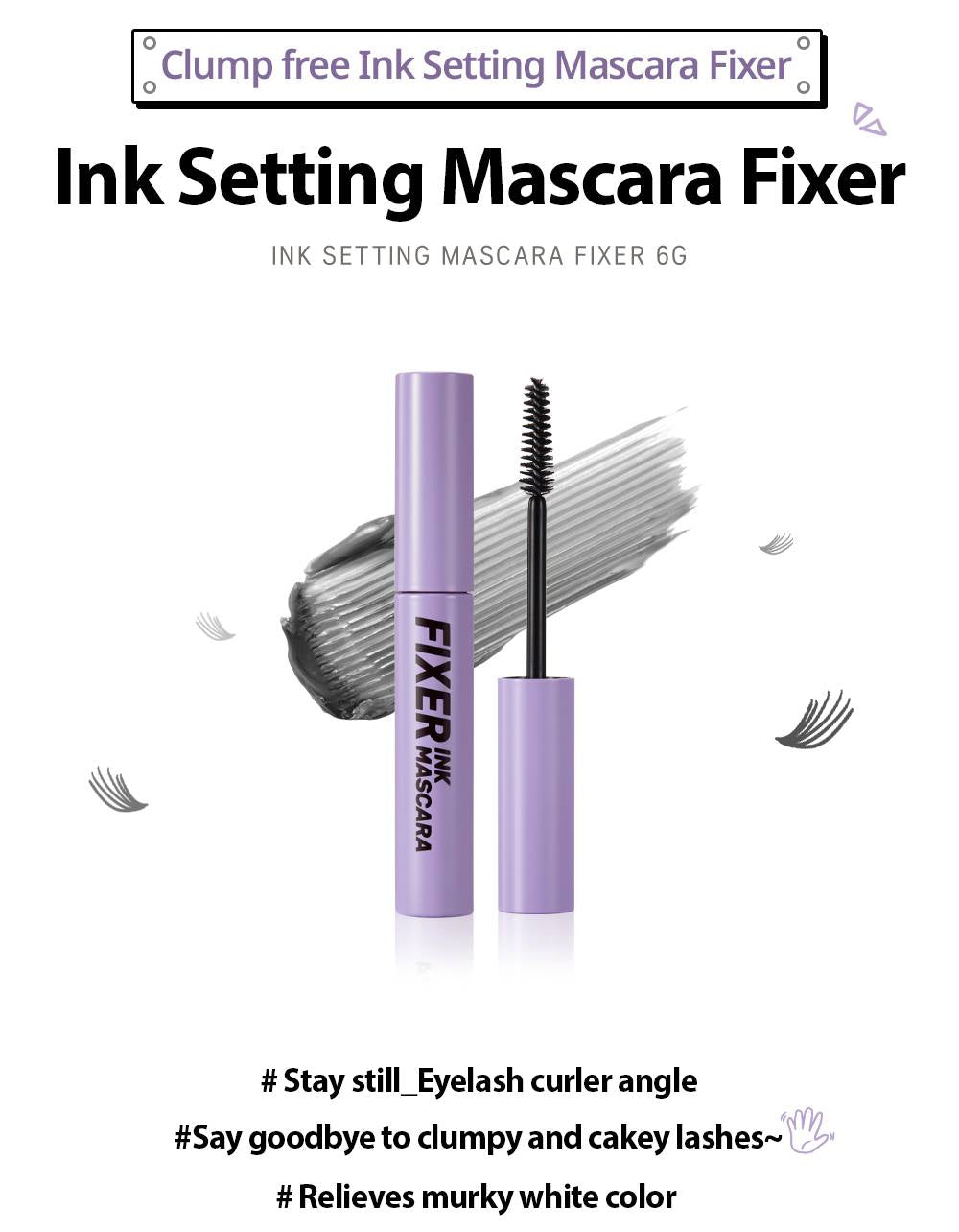 PERIPERA Ink Setting Mascara 6g Makeup Tools Beauty Cosmetics Womens