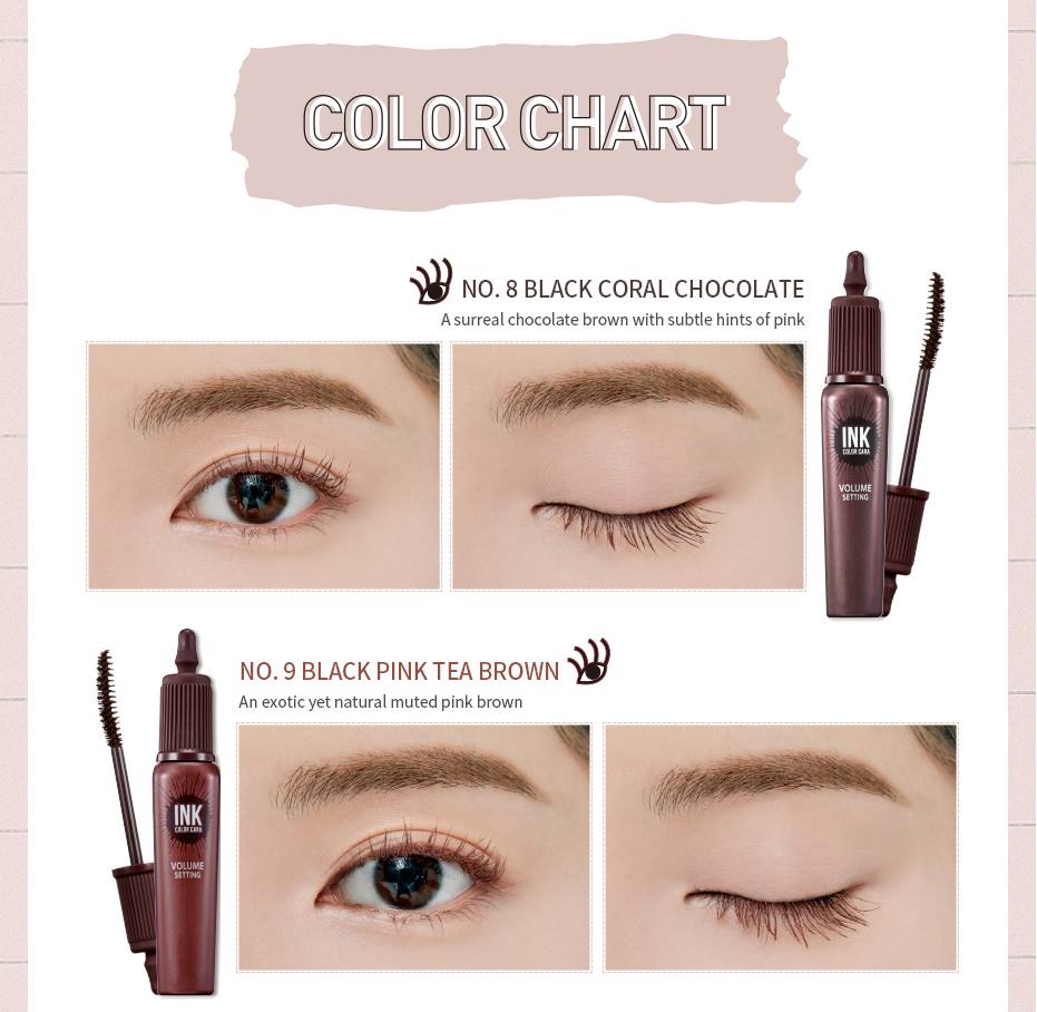 PERIPERA Ink Color Cara 7g Eye Makeup Tools Beauty Womens Cosmetics