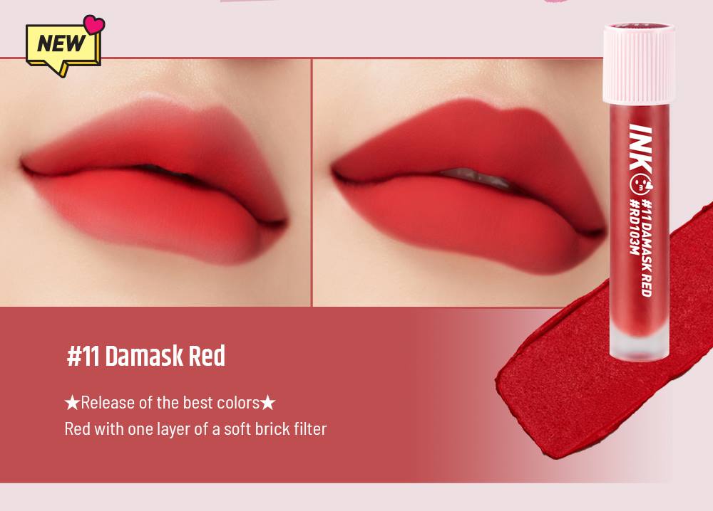 PERIPERA Ink Matte Blur Tint 11 Damask Red 3.8g Makeup Tools