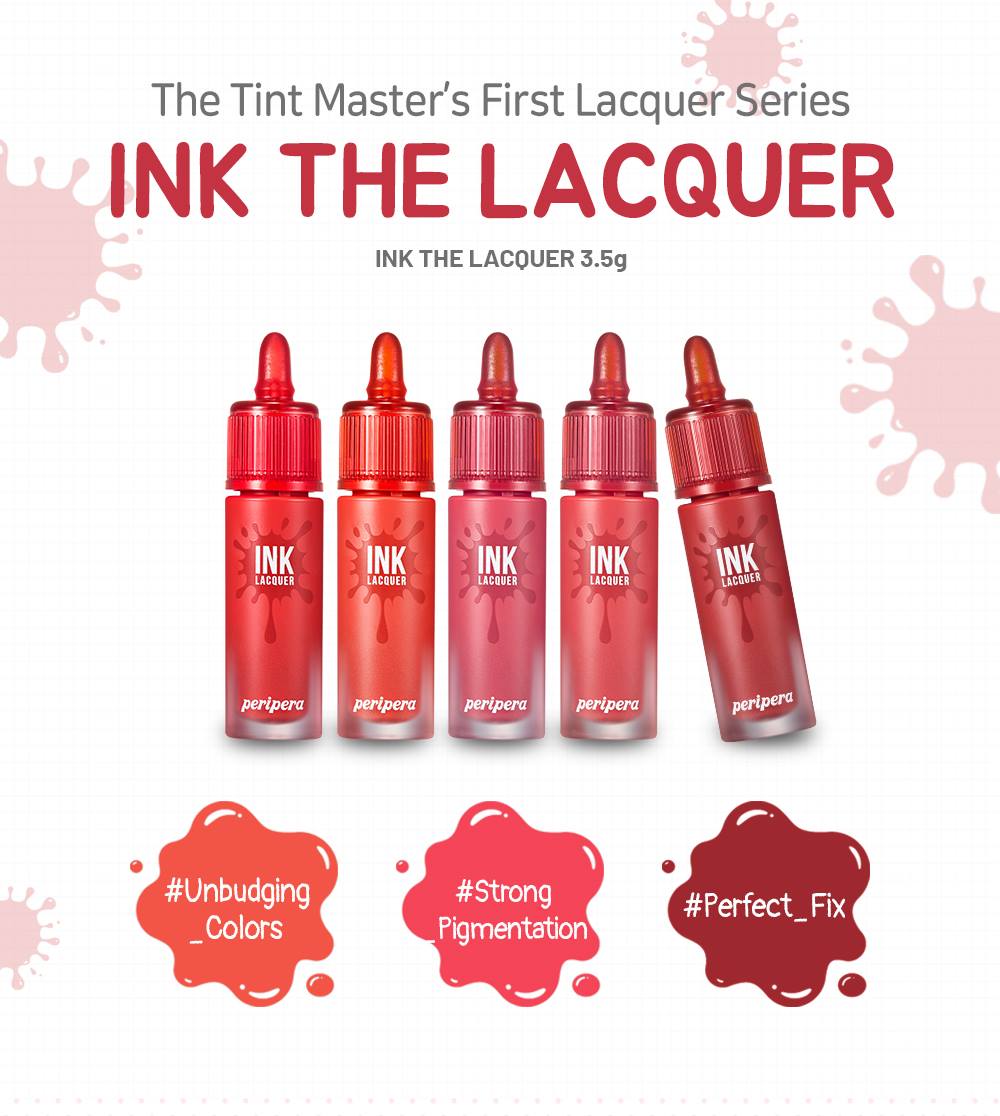 PERIPERA Ink The Lacquer 3.5 Lip Tint Makeup Tools Beauty Womens