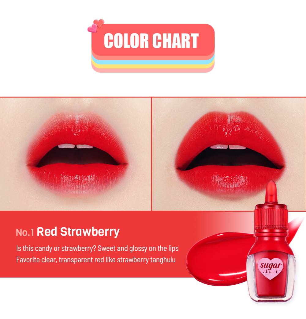 PERIPERA Sugar Jelly Tint 3g Makeup Tools Lip Womens Beauty
