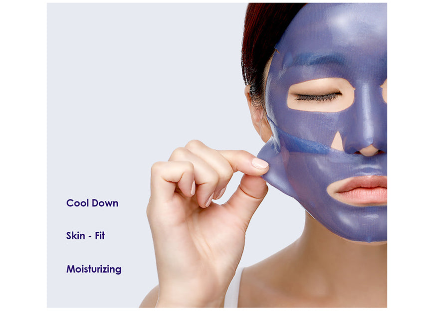 PETITFEE Agave Cooling Mask Pack [5 sheets] Cooling, Relieving, Firming Face Line