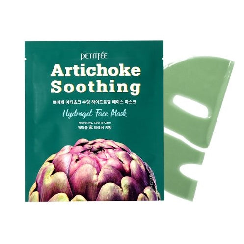 PETITFEE Artichoke Soothing Hydrogel Face Mask (5 sheets) Korean Beauty