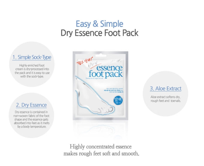 PETITFEE DRY ESSENCE FOOT PACK 10EA Korean Womens Cosmetics Beauty