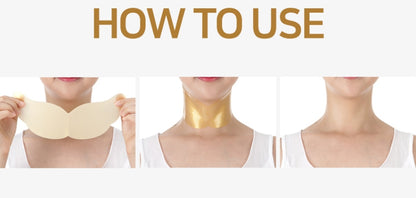 PETITFEE GOLD NECK PACK 50g Korean Skincare Womens Pads Cosmetics