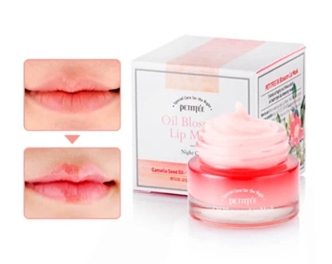 PETITFEE Oil Blossom Lip Mask Camelia Seed Oil 15g Beauty Skin care