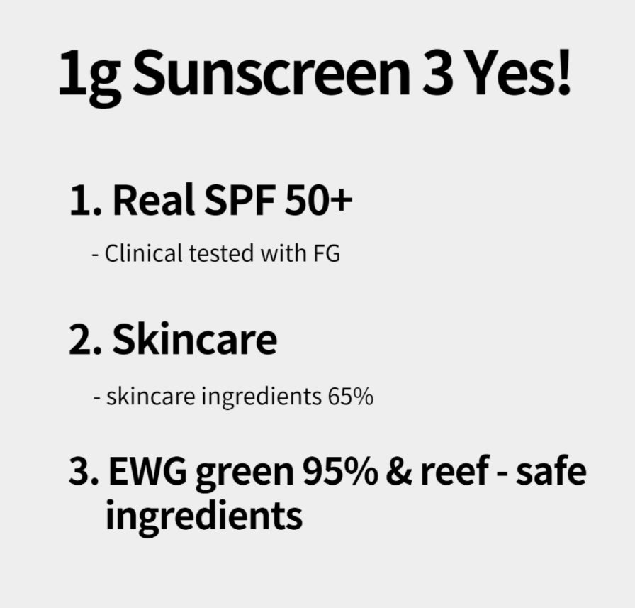 Ph. Hubby 1g Sun Cream Intensive Protection SPF 50+ PA ++++ 50g Facial Sunscreen Skincare Sunblock