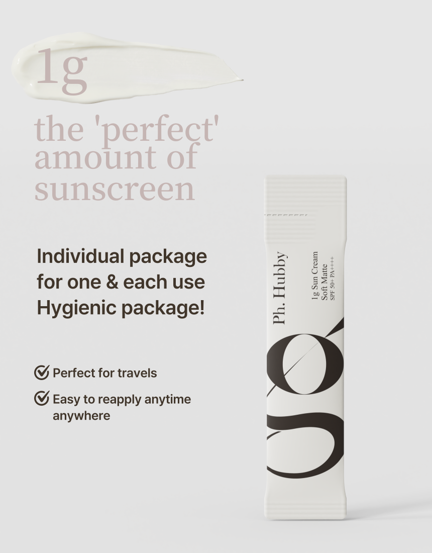 Ph. Hubby 1g Soft Matte Sun Creams Tube Type Whitening SPF50+ PA++++ 50ml No White Cast Facial Sunscreens Skincare Sunblock UV Face Body Neck