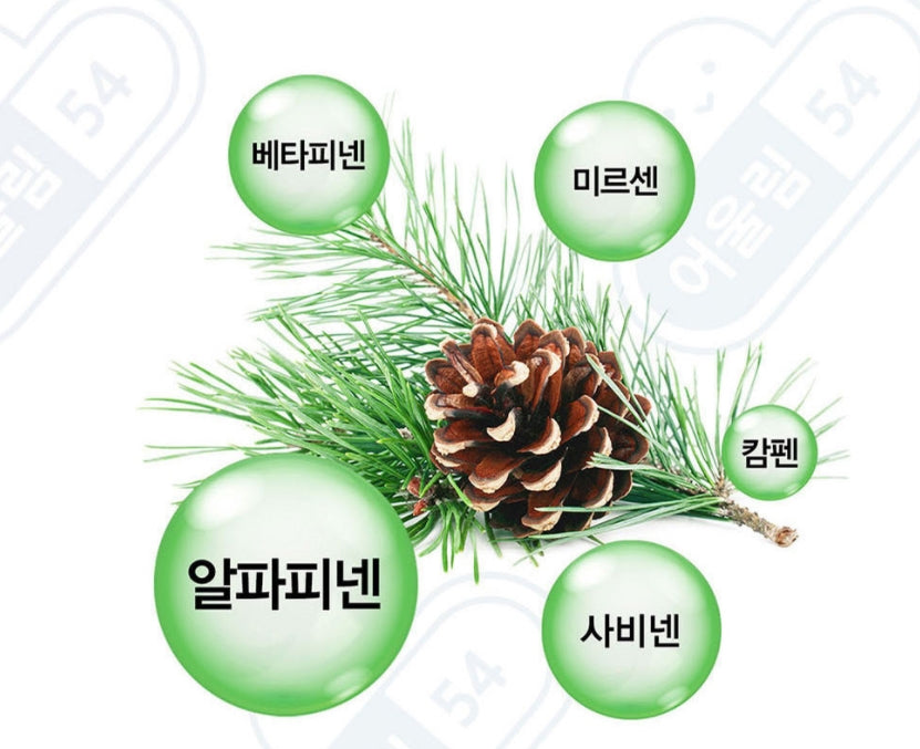 Red Pine Needles Oils 100% CHEONGSONGWON 450mg x 60 Capsules Korean Health Foods Supplements All-natural Phytoncide