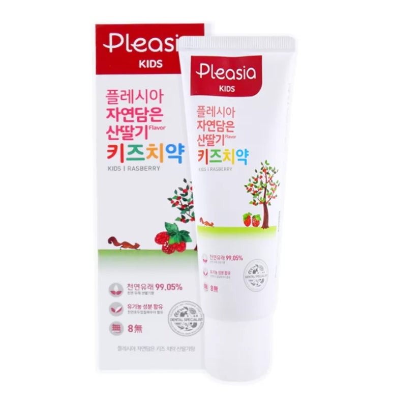 Pleasia Nature-filled kids toothpaste raspberry scent Oral Teeth Care