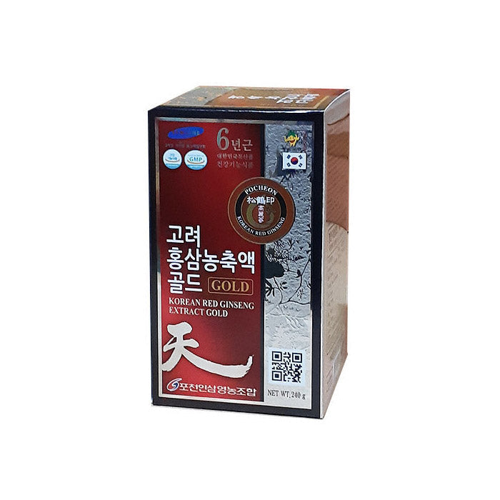 2 Bottles POCHEON Korean Red ginseng Extract Gold 240g Health supplements blood flow memory antioxidant immunity fatigue improvement Drink Study