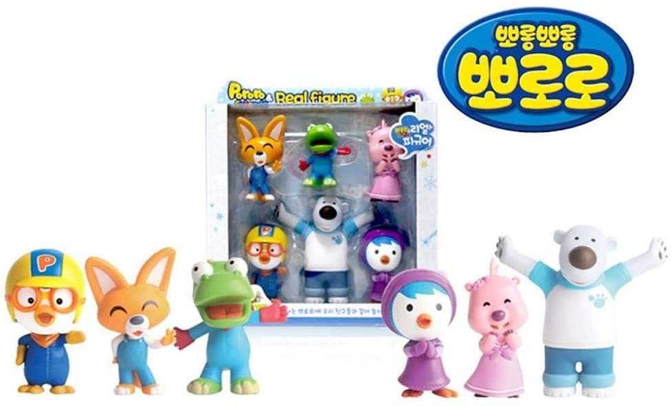 PORORO Figure 6 Types Sets Toy Animated Characters Best Sellers