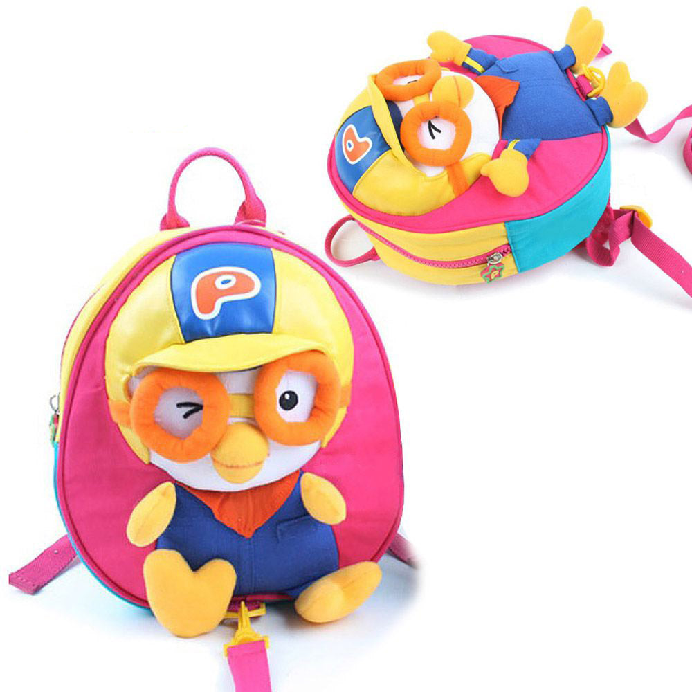 Pororo prevention of lost children Backpacks Bags Pink Kids