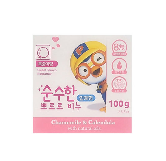 Pororo Pure Soap Chamomile&Calendula Peach Flavor 100g Kids Bodycare
