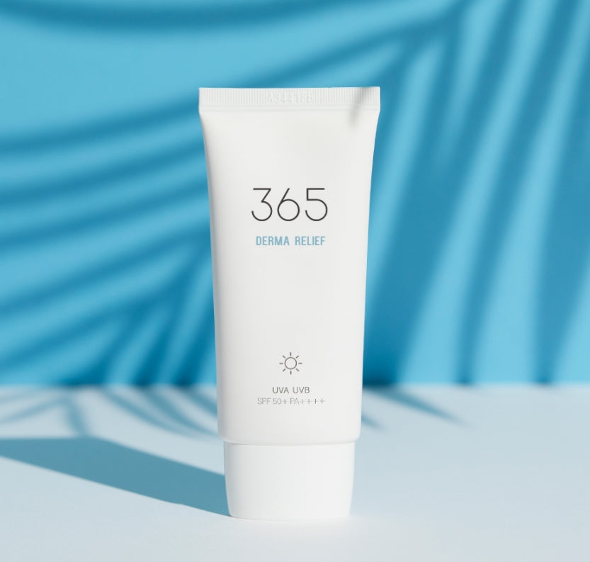 ROUND LAB 365 Derma Relief Sun Cream 50ml Moisture Soothes Skin Sebum