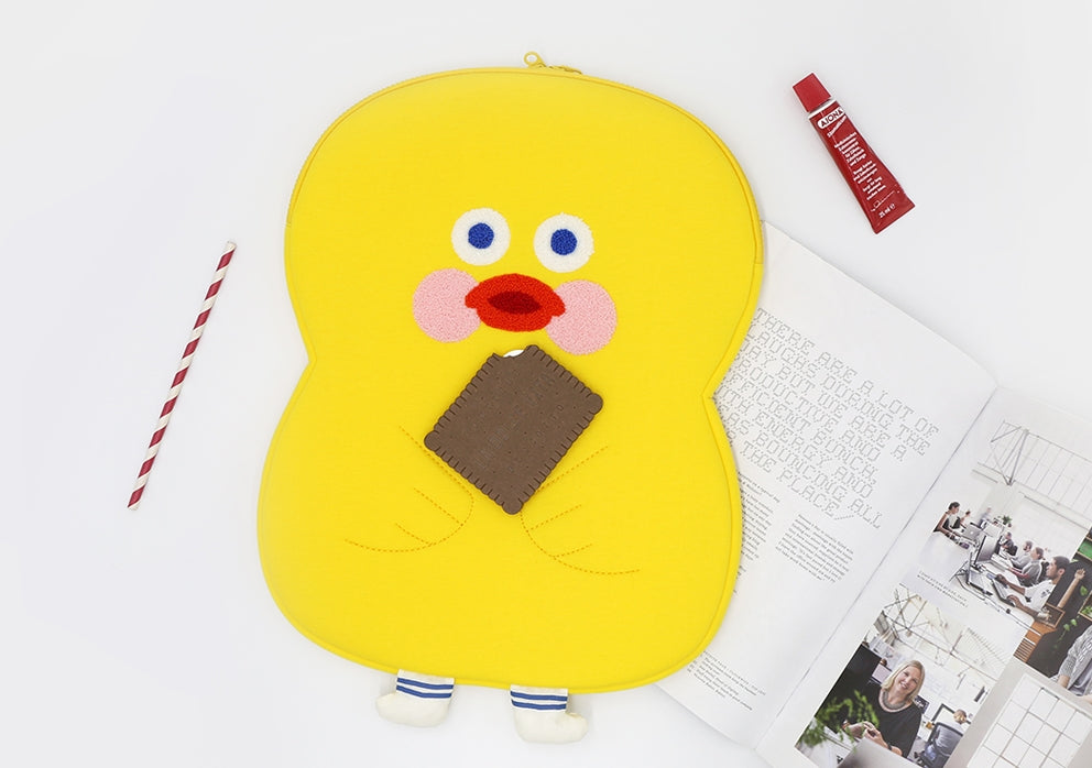 Duck Shaped Character 13" Inch Laptop Pouch Sleeves Protective Covers