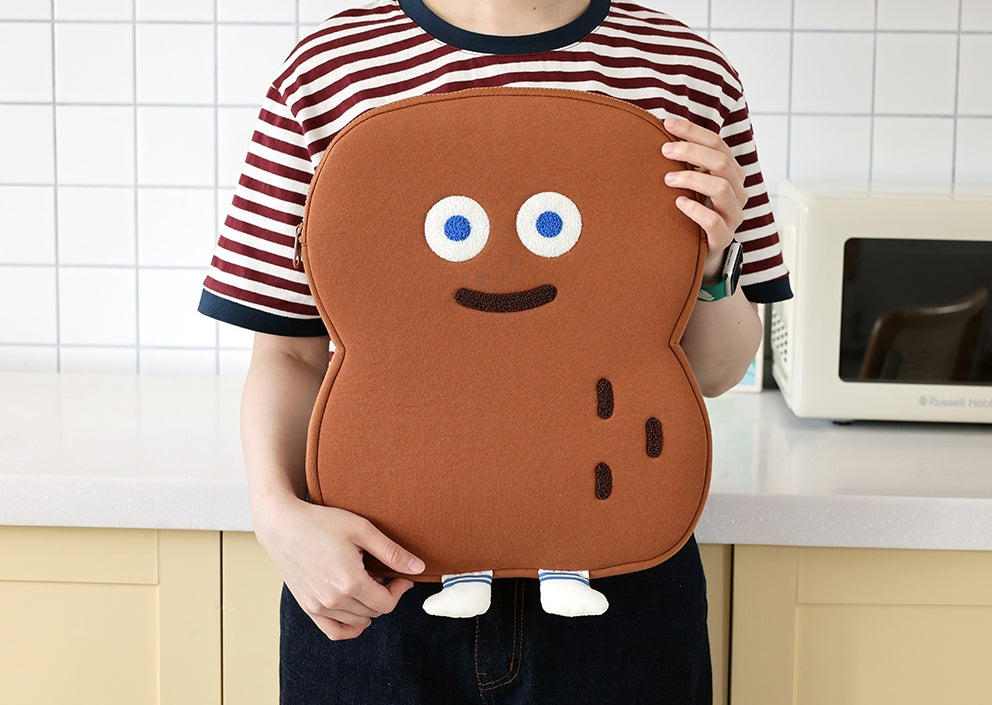 Brown Peanut Character 13" Inch Laptop Pouch Sleeves Protective Covers