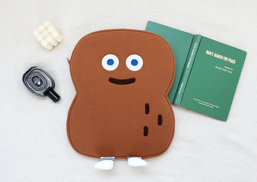 Brown Peanut Character 13" Inch Laptop Pouch Sleeves Protective Covers