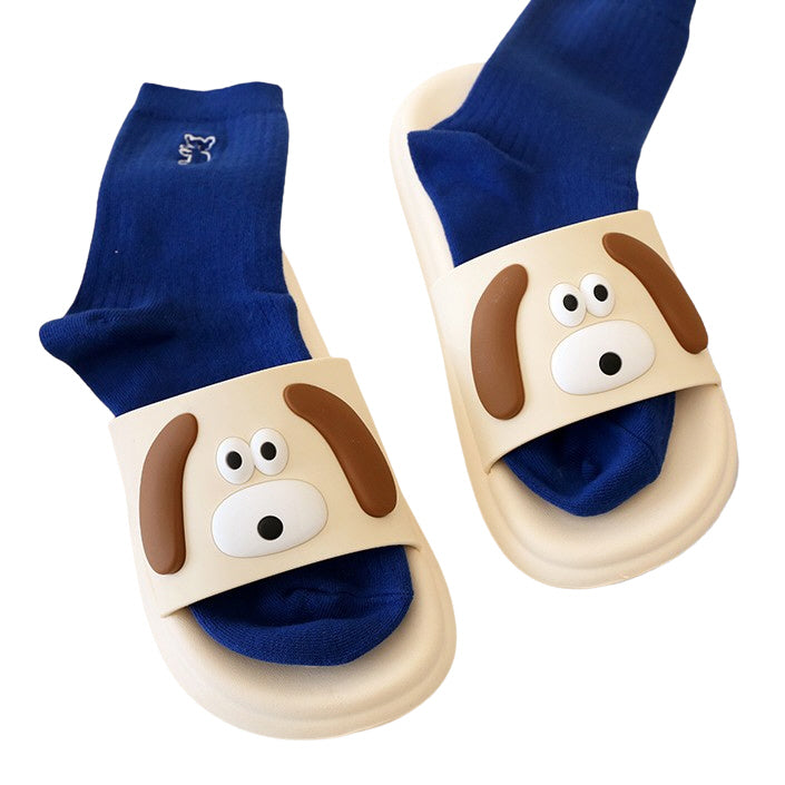 Cute Bunny Puppy Womens Sandals Comfy Slippers Shoes Office School