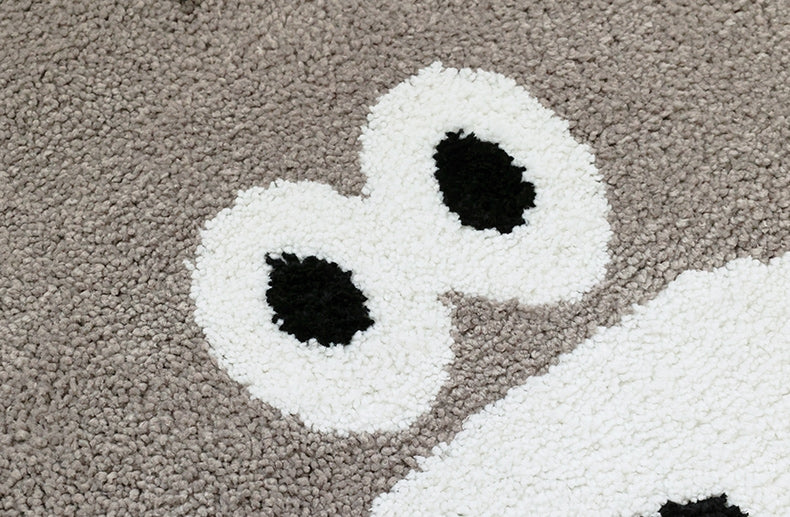 Bunny Puppy Cute Characters Shaped Floor Mats Rugs Bathroom Home Bed Door Foot Pads Felt Anti-slip