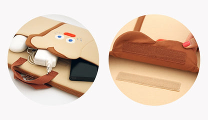 Square Laptop Briefcases Cute Character 15"17" Sleeves Handbags Purses