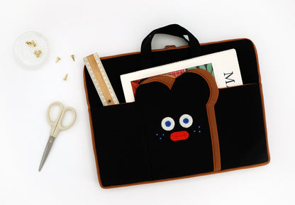 Square Laptop Briefcases Cute Character 15"17" Sleeves Handbags Purses